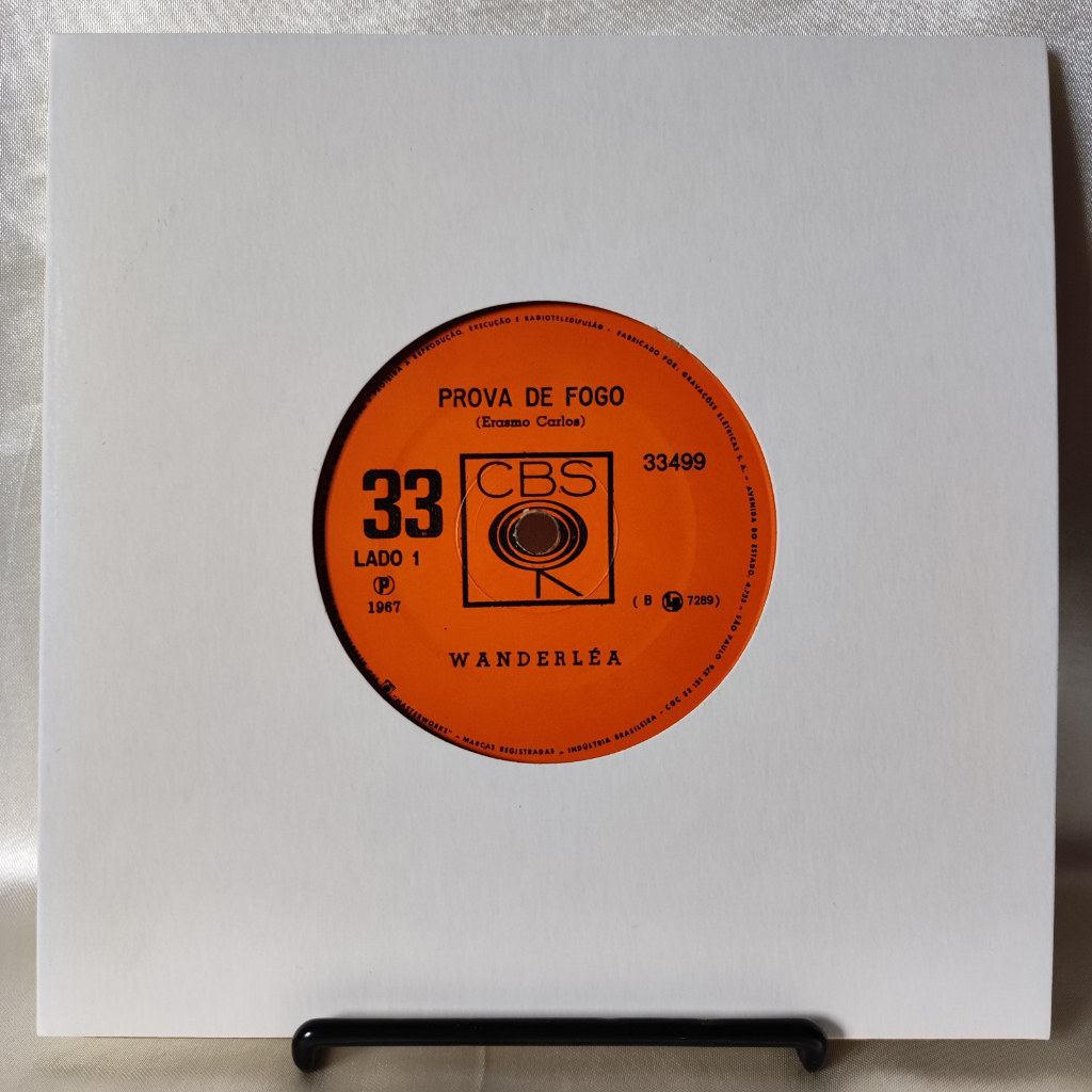 DISCO DE VINIL COMPACTO 7" - WANDERLEA – PROVA DE FOGO / ACHO QUE VOU LHE ESQUECER (1967)