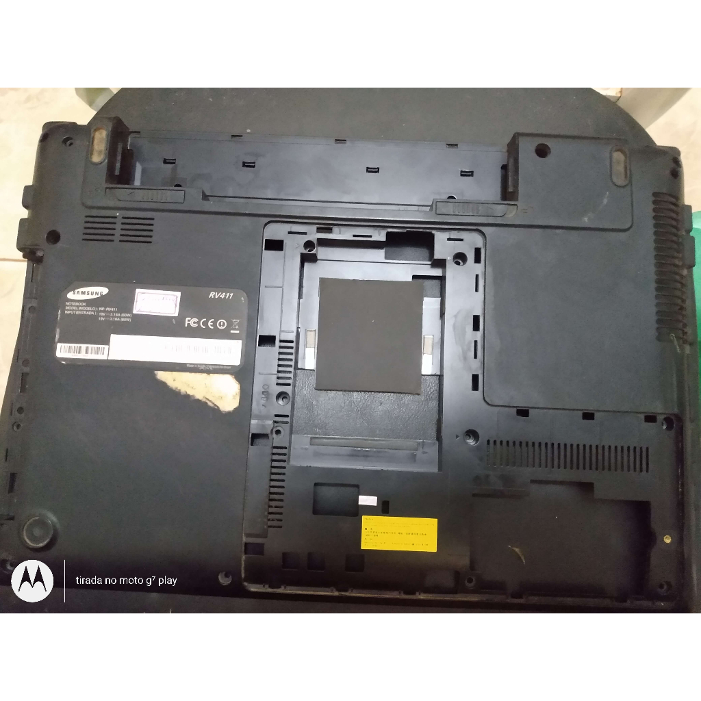 Carcaça Base Inferior Notebook Samsung Rv411 usado Bom Estado