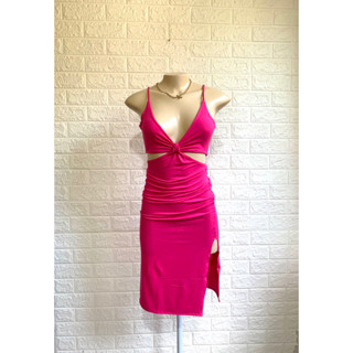 Vestido Fenda Cropped top Mid blogueira