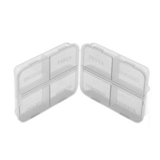 7 Porta Comprimido/medicamento Com 8 Divisórias em Oferta na Shopee