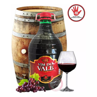 Bebida Alcoólica Vinho Vim Do Valle 4 Litros Original
