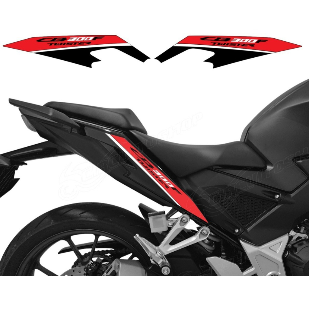 Adesivo Vinil Grafismo Rabeta Lateral M09 Moto Cb 300 F