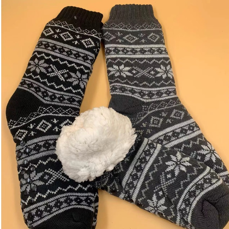 Meia De Inverno MASCULINA Toda Forrada Em Lã Antiderrapante dioors