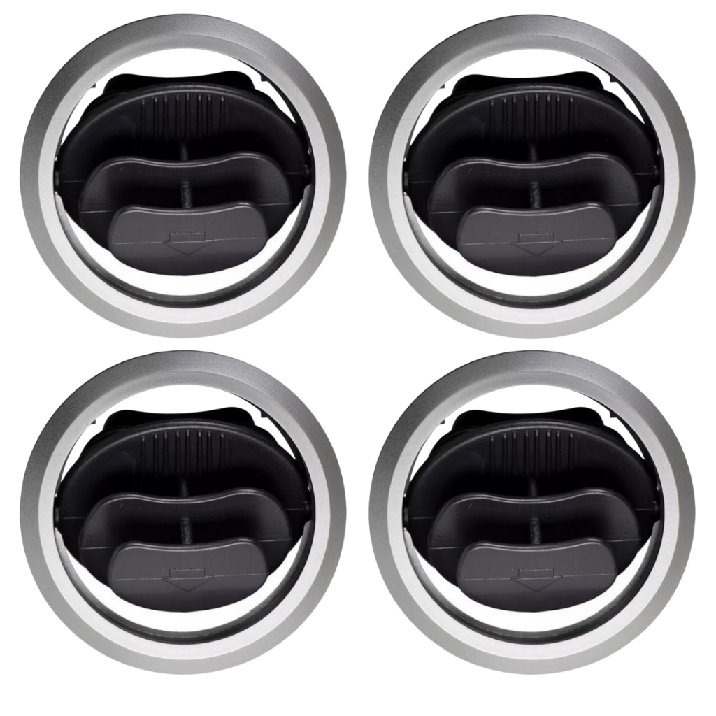 Difusor Saida Ar Celta Prisma 2006 Até 2016 Aro Prata 4 Pçs em Oferta na Shopee