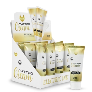 Caixa Kit Pomada After Care Cuidado Tatuagem Pos Tattoo Cream Electric Ink 12 Unidades