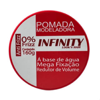Kit com 5 Pomadas Modeladora Mega Fixação Infinity Anti Frizz 160g