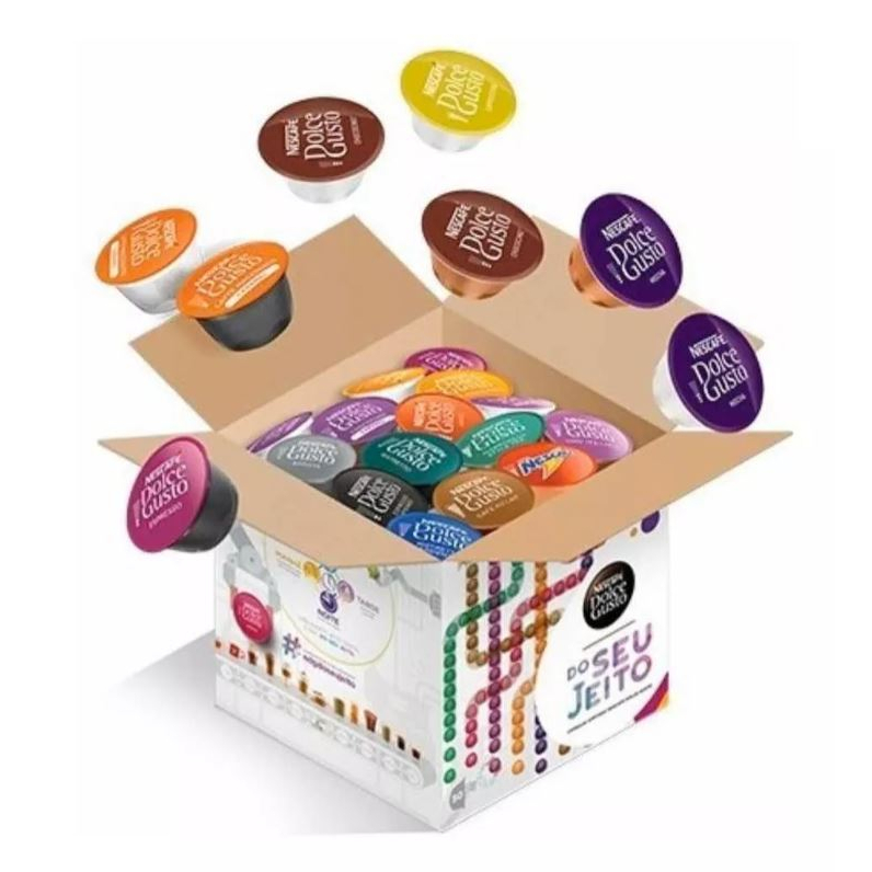 Kit Capsulas Dolce Gusto - Monte conforme seu gosto - 30, 50, 80 ou 100 cápsulas