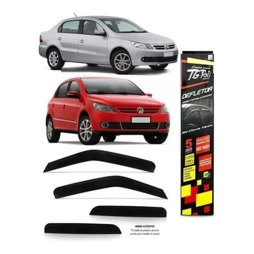 Calha De Chuva Defletor Gol/voyage G5/g6/g7 08/20 4p Tg Poli