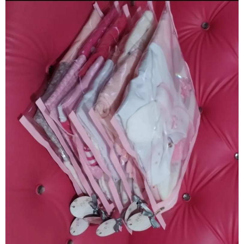 saquinho de organizar mala bebê saída maternidade 3und.viagem  pvc REF:33