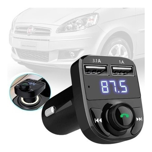 Adaptador Bluetooth Conversor Fm Universal Fiat Idea