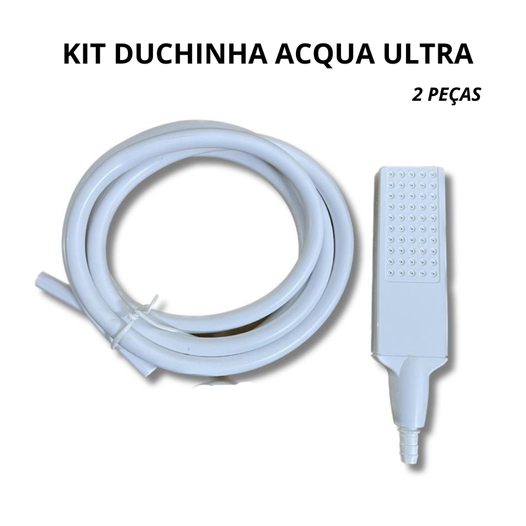 Kit Chuveirinho Ducha Branca Para Chuveiros Acqua Lorenzetti