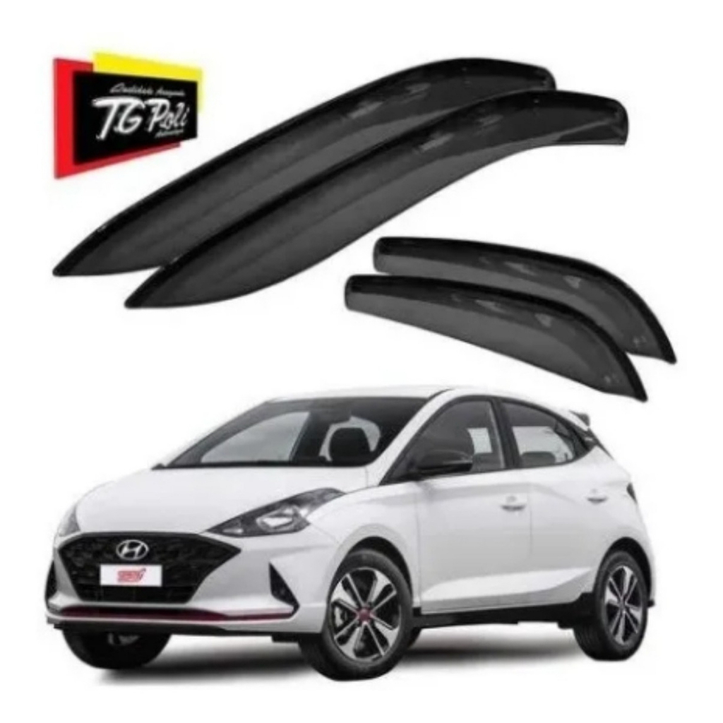 Calha Chuva Defleto Inteiriça Hyundai Hb20 Hatch 20 Original