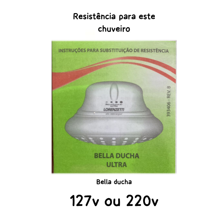 Resistência Bella Ducha Ultra 127v OU 220v Original -PR