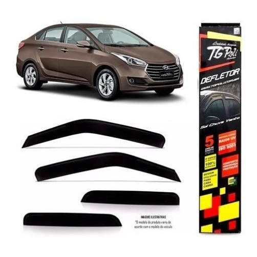 Calha Chuva Defletor Hb20 Sedan 4p 12 13 14 15 16 17 18 19