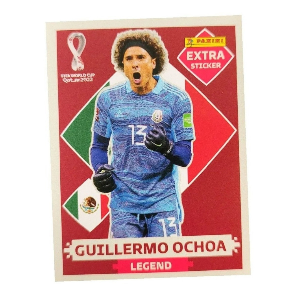 Figurinha Legend Extra Bordô Guillermo Ochoa  - Copa Do Mundo Fifa Qatar 2022 Original Panini
