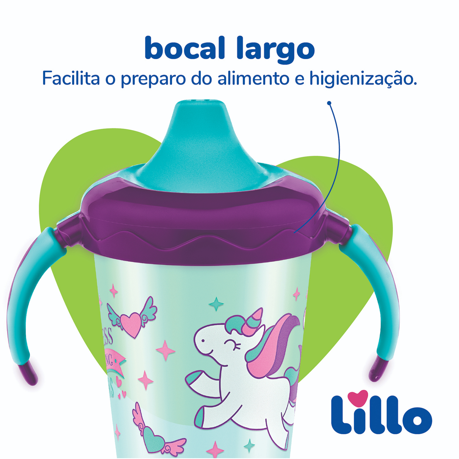 Detalhes do Copo De Treinamento Antivazamento Magia Uni 207ml Lillo