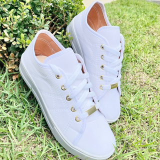 Tênis Feminino Branco Casual Leve e Confortável para Lazer e Trabalho - Calce Fácil em Oferta na Shopee