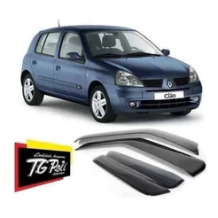 Calha De Chuva Defletor Clio Hatch/sedan 00/16 4p Original