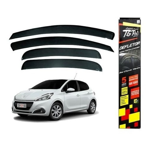 Calha De Chuva Defletor Peugeot 208 13/20 4p Hatch Tg Poli · foto 2