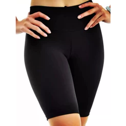 Bermuda Legging Feminina Suplex Ciclista Até O Joelho Preta