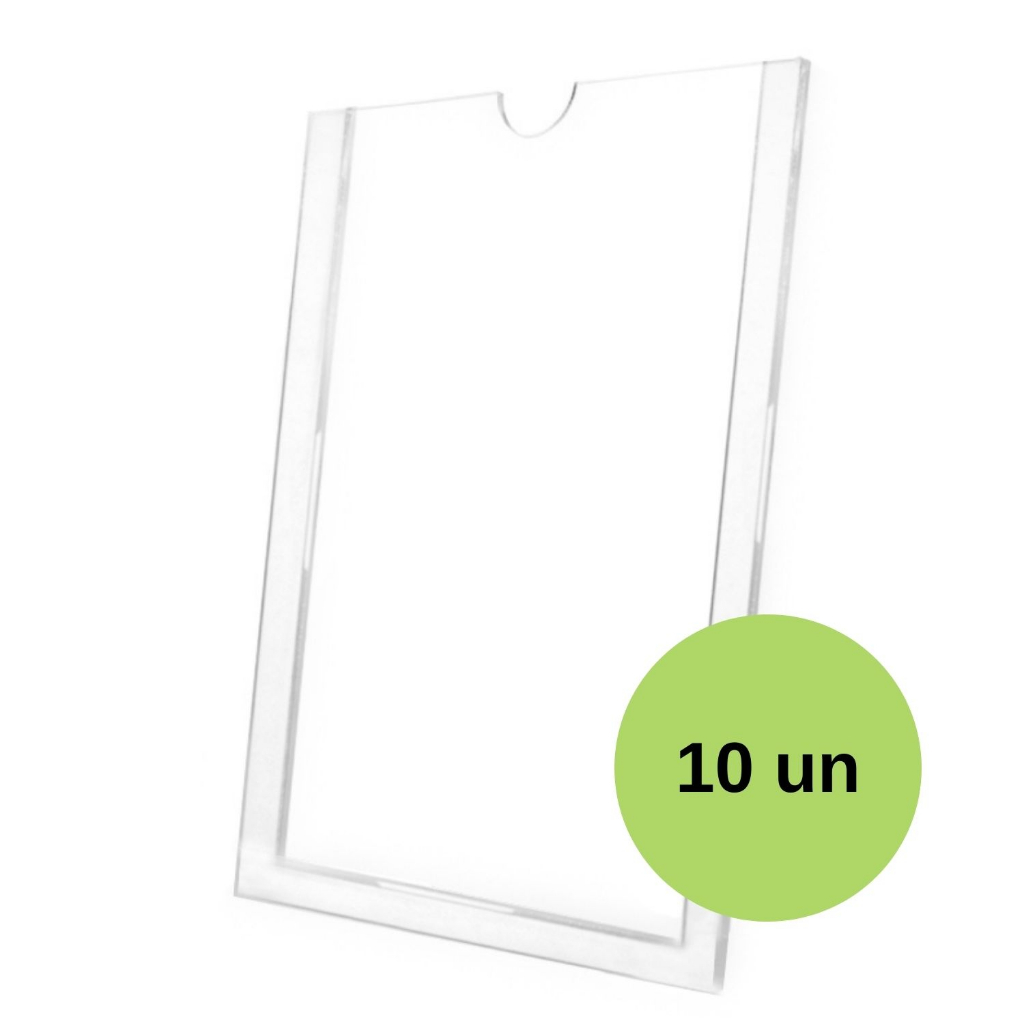 Display Parede A4 Quadro Aviso Acrílico PS cristal 21x30cm 10peças Expositor Papel Cartaz Similar em Oferta na Shopee