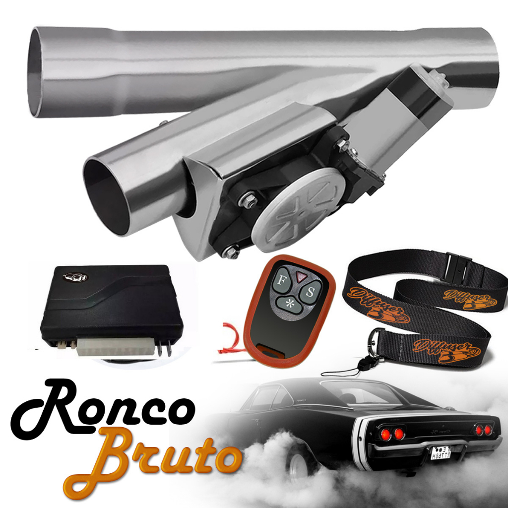 Difusor de Escapamento Premium Ronco Esportivo Inox 304 Linha Profissional com Controle Performance Automotiva