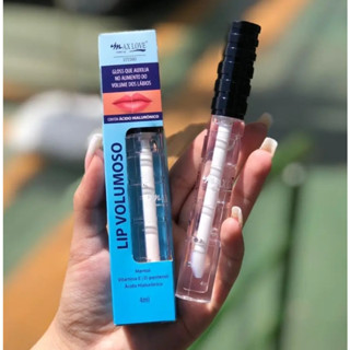 Gloss Labial Max Love Lip Studio Volumoso Ácido Hialurônico Transparente