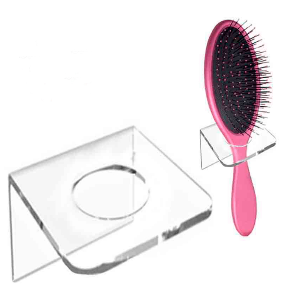 Suporte Porta Escova De Cabelo De Parede Em Acrílico