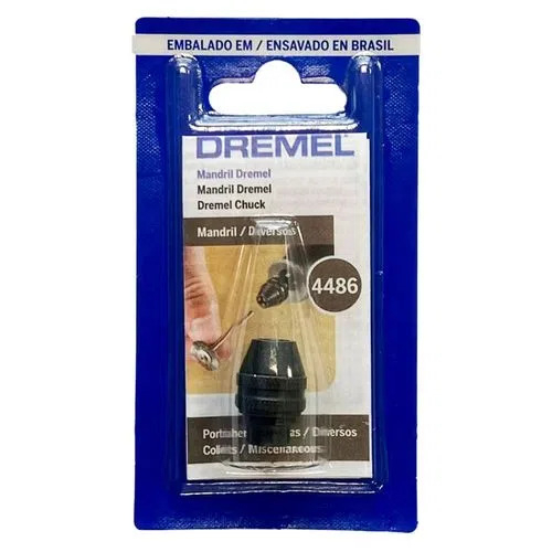 Mandril 4486 ORIGINAL de Aperto Rápido para Micro Retífica  DREMEL / mandril dremel 26154486BR
