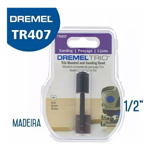 Adaptador para Tubos de Lixa TR407 Dremel / TUBO DE LIXA TR407 / DREMEL TRIO