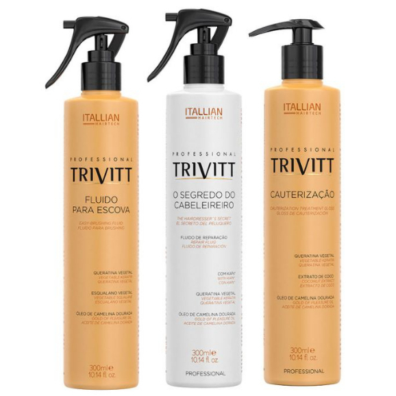 Tratamento Completo da Beleza Cauterização Fluido para Escova Segredo do Cabeleirerio Trivitt - Itallian