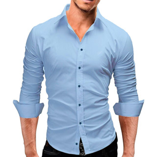 Camisa Social Manga Longa Slim Fit De Microleve Não Amassa
