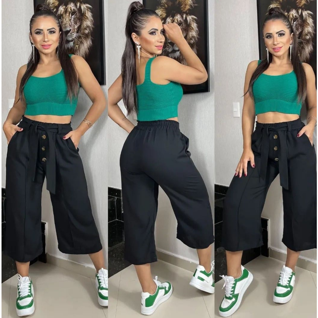 Calça Pantacourt Duna calça feminina pantacourt Calça Pantacurt Feminina