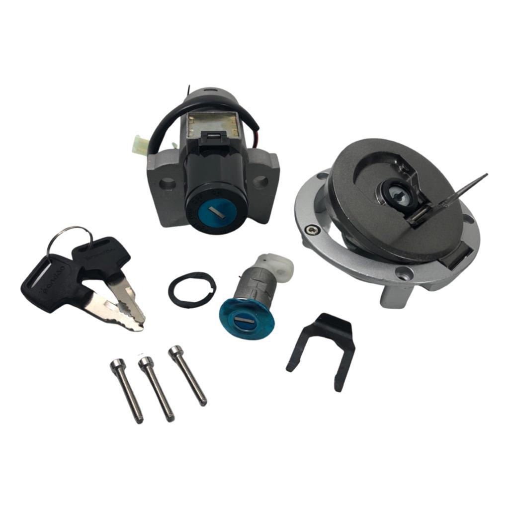 CHAVE CONTATO+TAMPA TANQUE+TRAVA BRANCO HONDA CB TWISTER 16/17 MODELO ORIGINAL em Oferta na Shopee