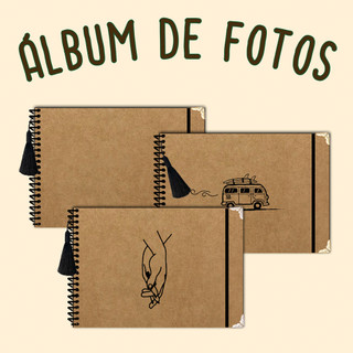 Álbum de fotos Pardo A5 (15x20cm) 40 páginas