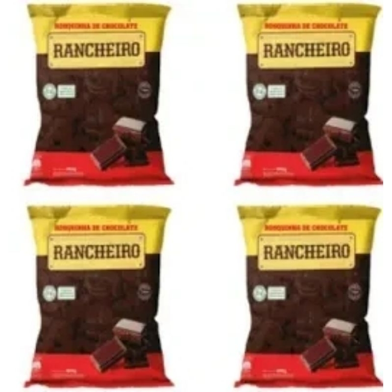 KIT COM 4 - Rosquinha de chocolate 300g - Zero leite/Zero Lactose.