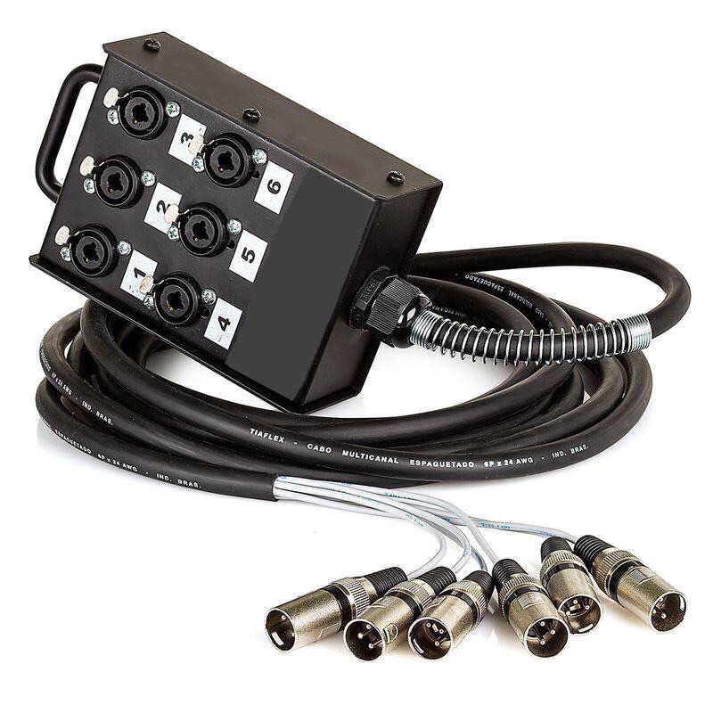 Medusa Com Multicabo 6 vias Conectores Combo - 20 Metros
