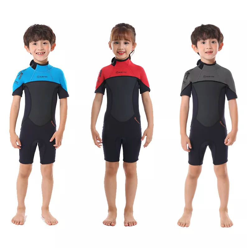 Short John Roupa Borracha Neoprene - Surf natação mergulho praia piscina - Infantil Unissex