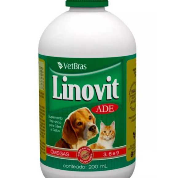 Linovit 200 Ml Suplemento Vitaminico Para Cães E Gatos PRODUTO ENVIADO COM NF-e