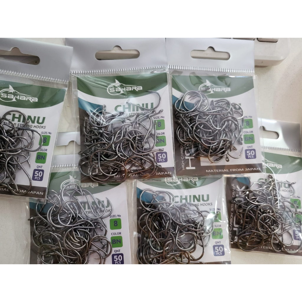 Anzol Super Chinu marca sahara Varios Tamanhos Blacknickel