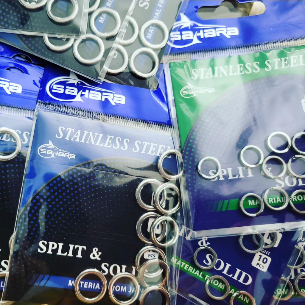 Argola Solid Ring Reforcado inox - Para Isca Artificial marca sahara pc com 10un Argola Tipo Solid Ring P/ Suporte Hook Em Isca Jig Jumping