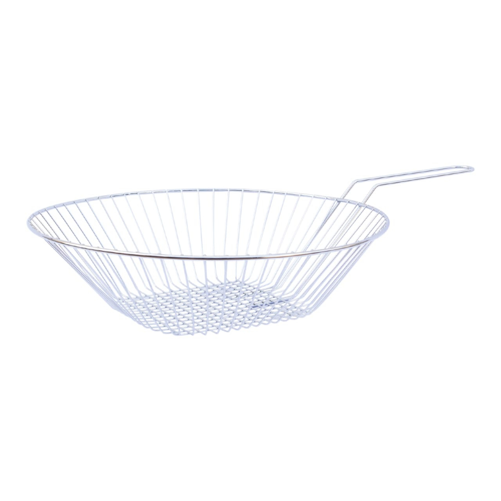 Cesto Redondo Para Fritura Peneira 35cm Grande Para Tacho