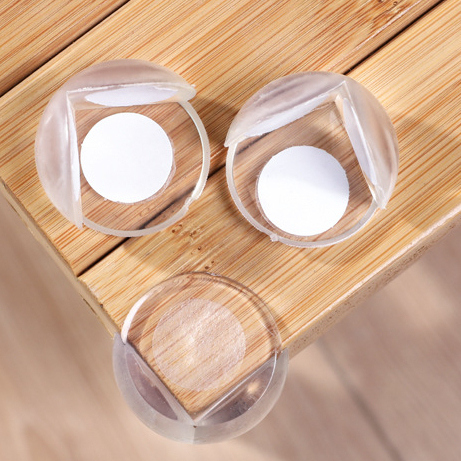 kit 4 Protetores De Quina Silicone Redondo Para Crianças E Bebes Proteção Promoção