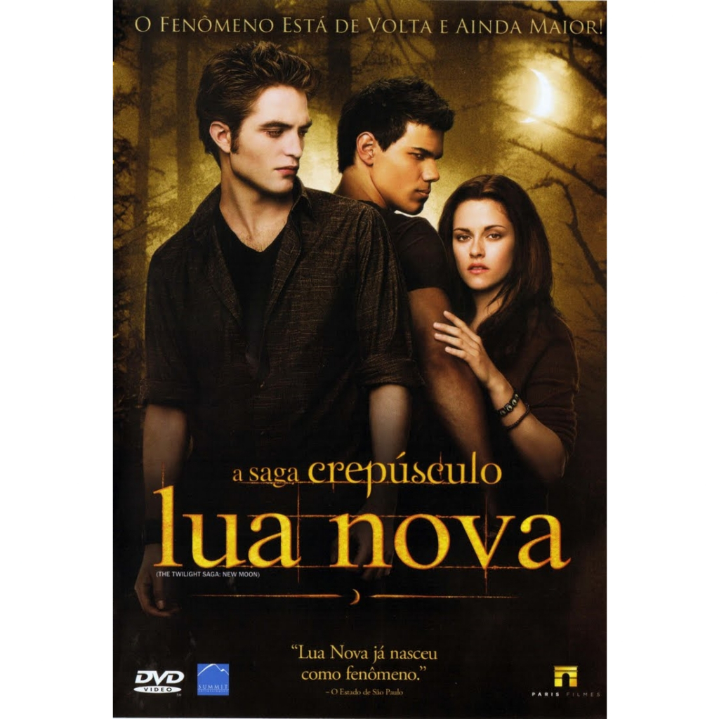 DVD de backup Filme Crepúsculo Lua Nova ( The Twilight Saga New Moon) (2009) Dublado / Legendado