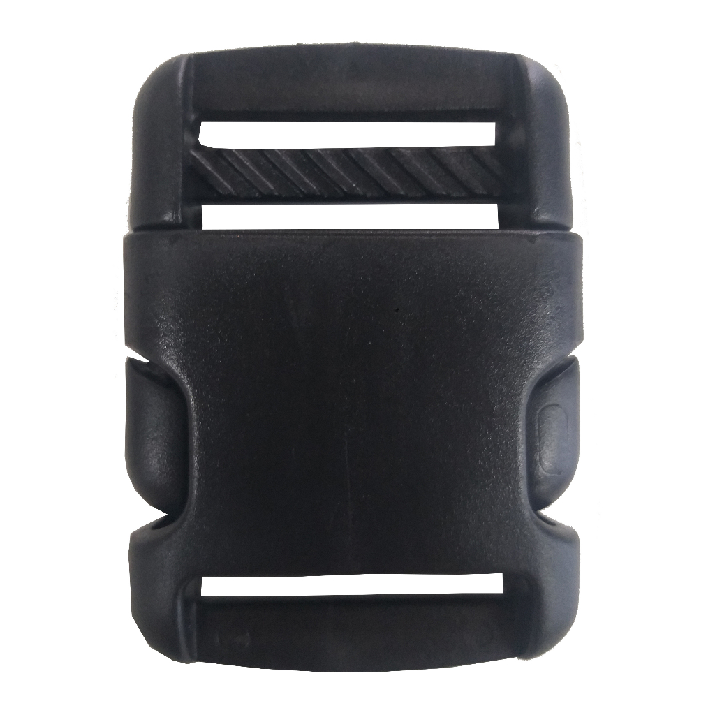 Kit c/100 Fecho Engate Rápido Preto Bolsa Mochila Plástico Tic Tac 30mm