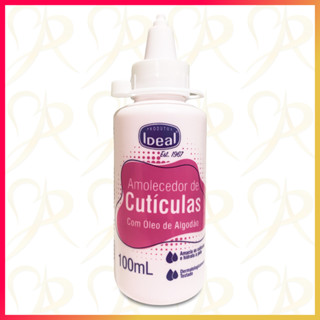 AMOLECEDOR DE CUTÍCULAS IDEAL 100ml Óleo de Algodão Vitamina E