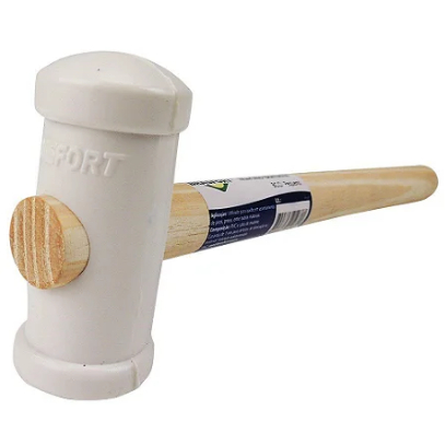 MARTELO DE BORRACHA BRANCO PEQUENO BRASFORT REF 7875