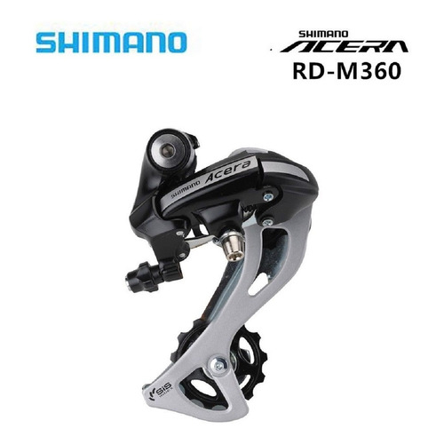 Câmbio Traseiro Shimano Acera RD-M360 L Sgs Megarange 7v 8v Bike Bicicleta Mtb