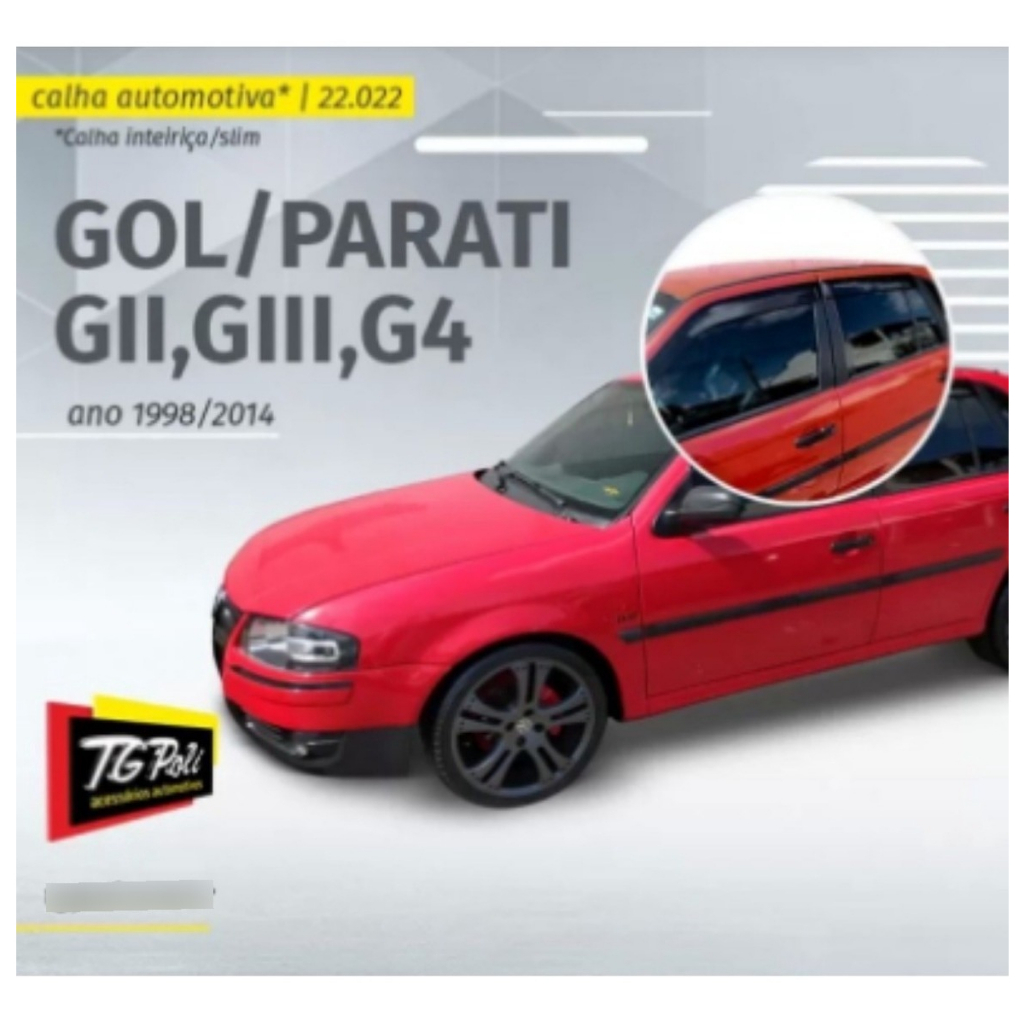Calha Inteiriça/slim Vw Gol/parati G2/g3/g4 98/14 4p Lançame
