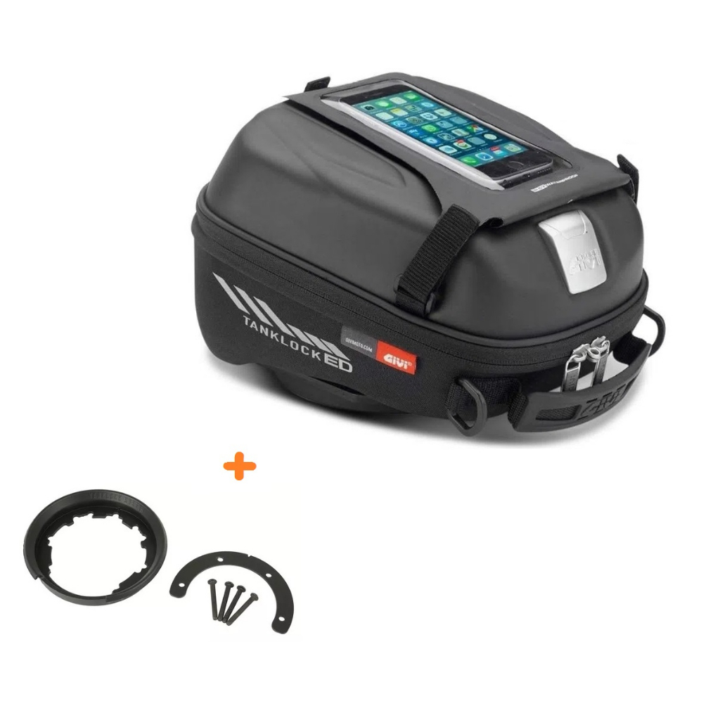 Bolsa Tanque 5 litros St605 Givi + Flange - Bmw R 1250gs Adventure / R 1200GS Adv 2014 a 2018 / R 1200GS 2004 a 2007